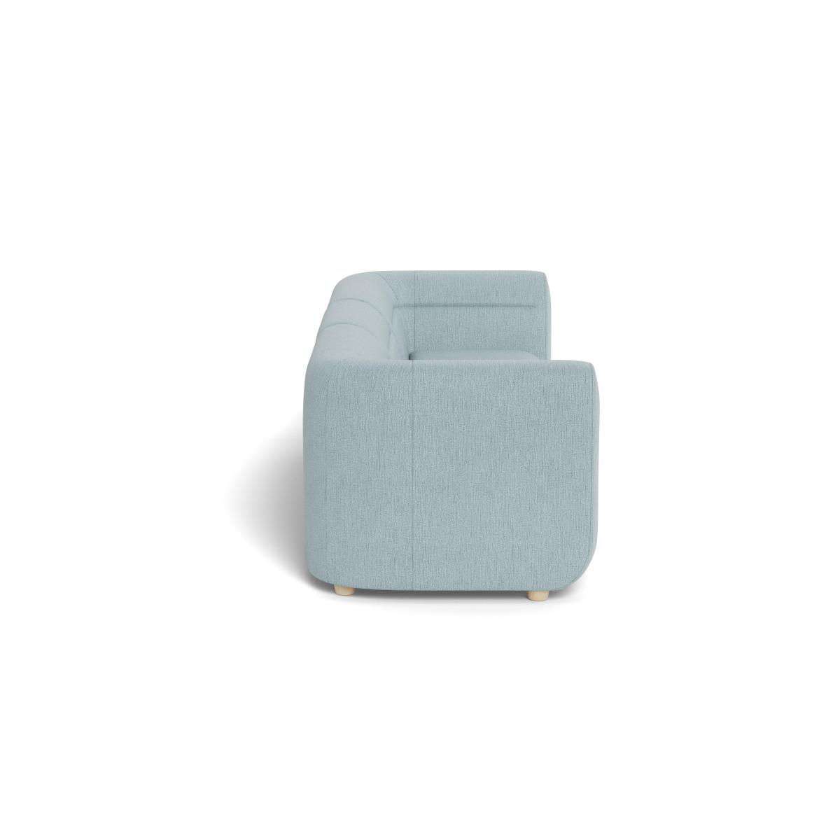 Heal's Lilli 3 Seater Sofa Smart Linen Mix Duck Egg Natural Ash Feet - Heal's UK Furniture – image 3