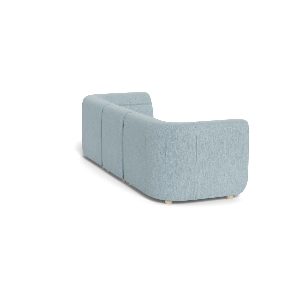 Heal's Lilli 3 Seater Sofa Smart Linen Mix Duck Egg Natural Ash Feet - Heal's UK Furniture – image 4