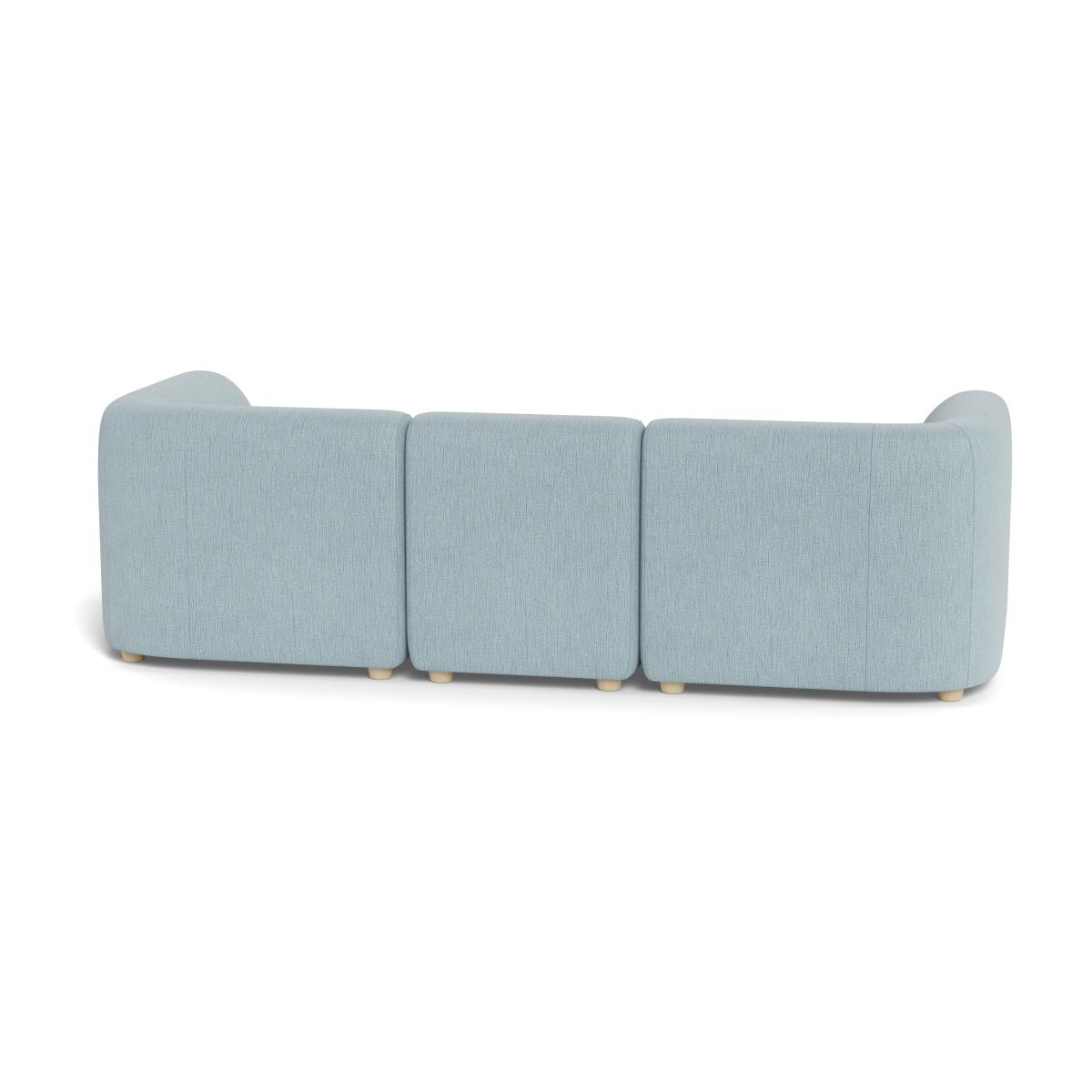 Heal's Lilli 3 Seater Sofa Smart Linen Mix Duck Egg Natural Ash Feet - Heal's UK Furniture – image 5