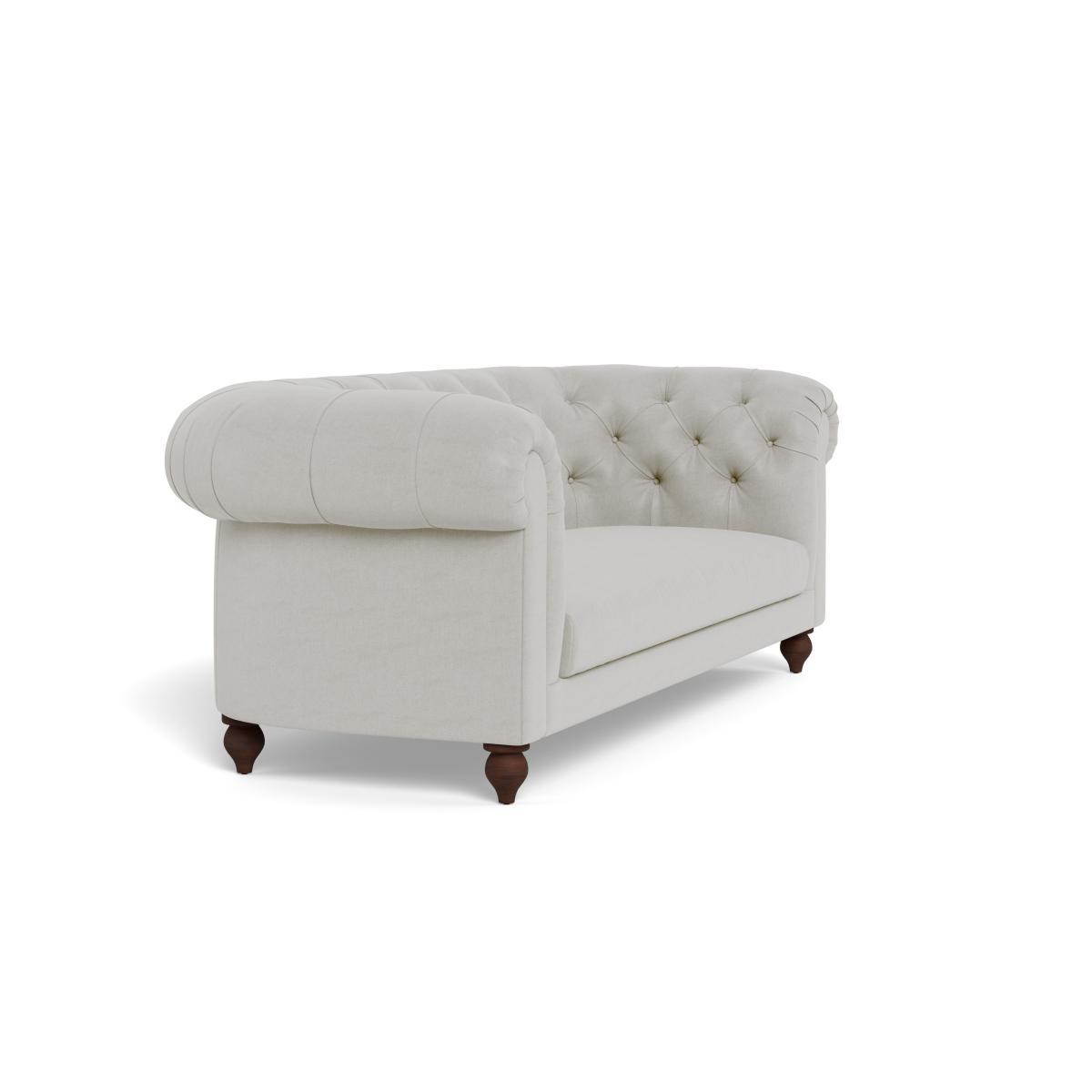 Heal's Fitzrovia 3 Seater Sofa Capelo LinenCotton Sea Salt Black Feet - Heal's UK Furniture – image 2