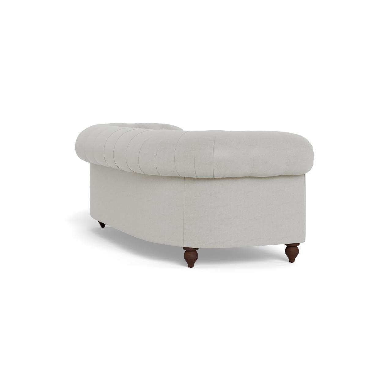 Heal's Fitzrovia 3 Seater Sofa Capelo LinenCotton Sea Salt Black Feet - Heal's UK Furniture – image 4
