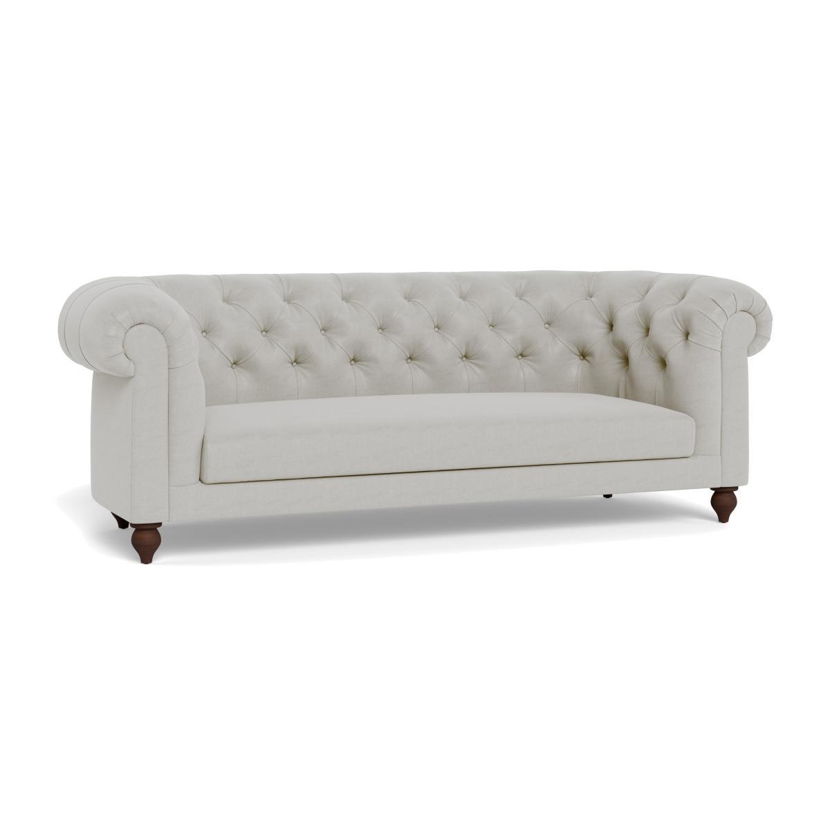 Heal's Fitzrovia 3 Seater Sofa Capelo LinenCotton Sea Salt Black Feet - Heal's UK Furniture – image 1