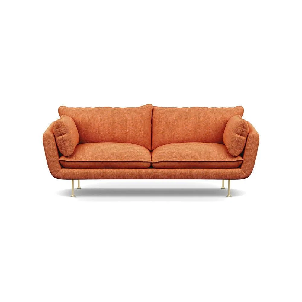 Heal's Allora 3 Seater Sofa Tejo Recycled Zinnia Brass Feet – image 2