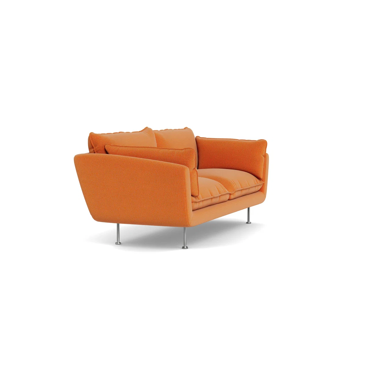 Heal's Allora 3 Seater Sofa Tejo Recycled Zinnia Brass Feet – image 3