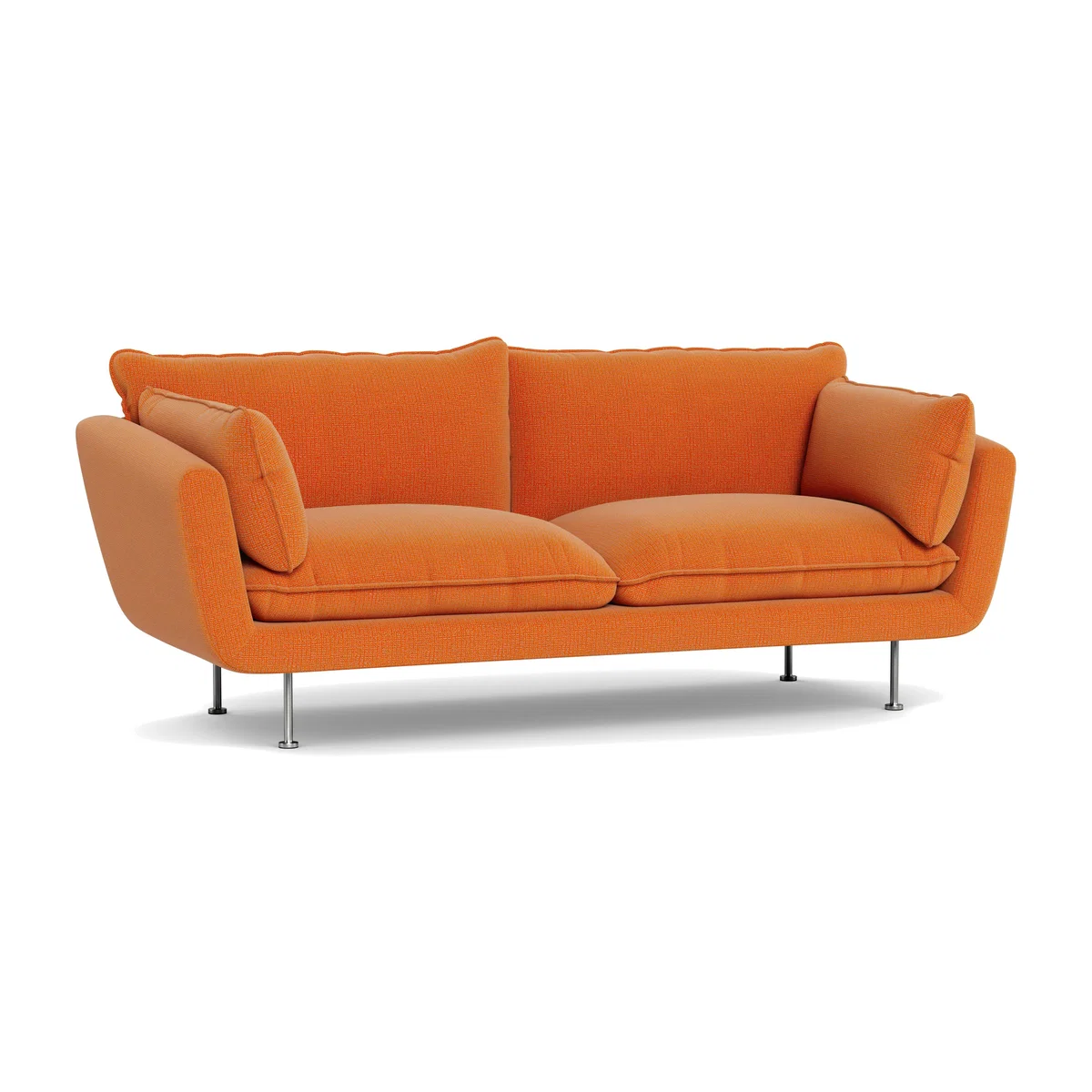 Heal's Allora 3 Seater Sofa Tejo Recycled Zinnia Brass Feet – image 1