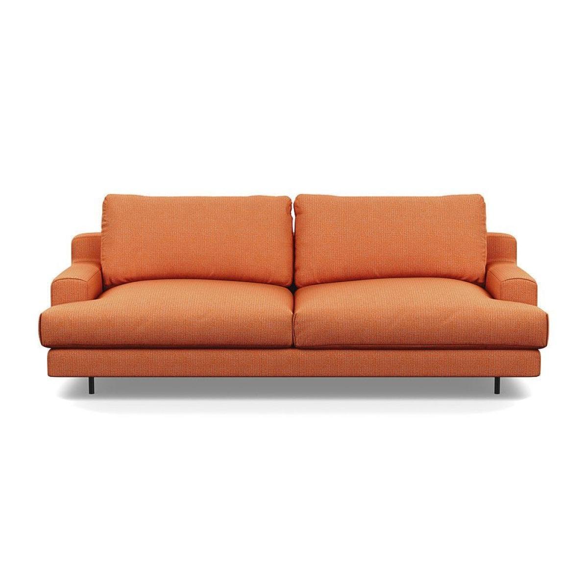 Heal's Orso 3 Seater Sofa Velvet Petrol Black Feet - Heal's UK Furniture – image 2