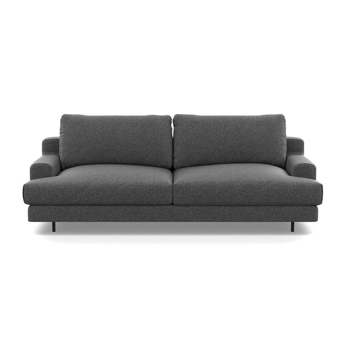 Heal's Orso 3 Seater Sofa Velvet Petrol Black Feet - Heal's UK Furniture – image 18