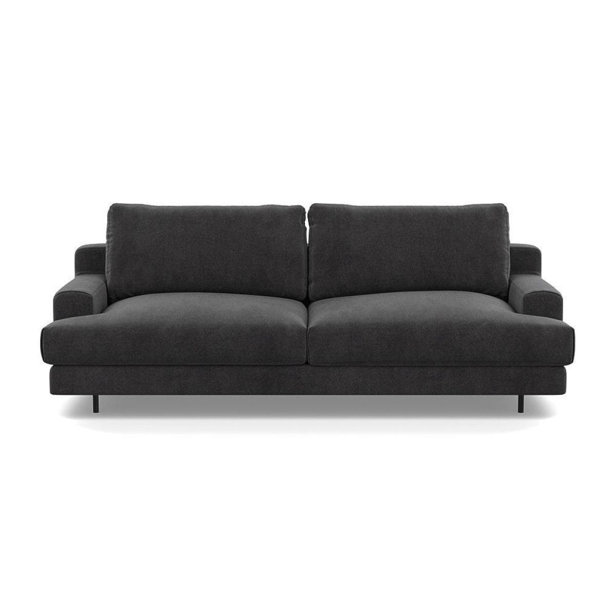 Heal's Orso 3 Seater Sofa Velvet Petrol Black Feet - Heal's UK Furniture – image 20