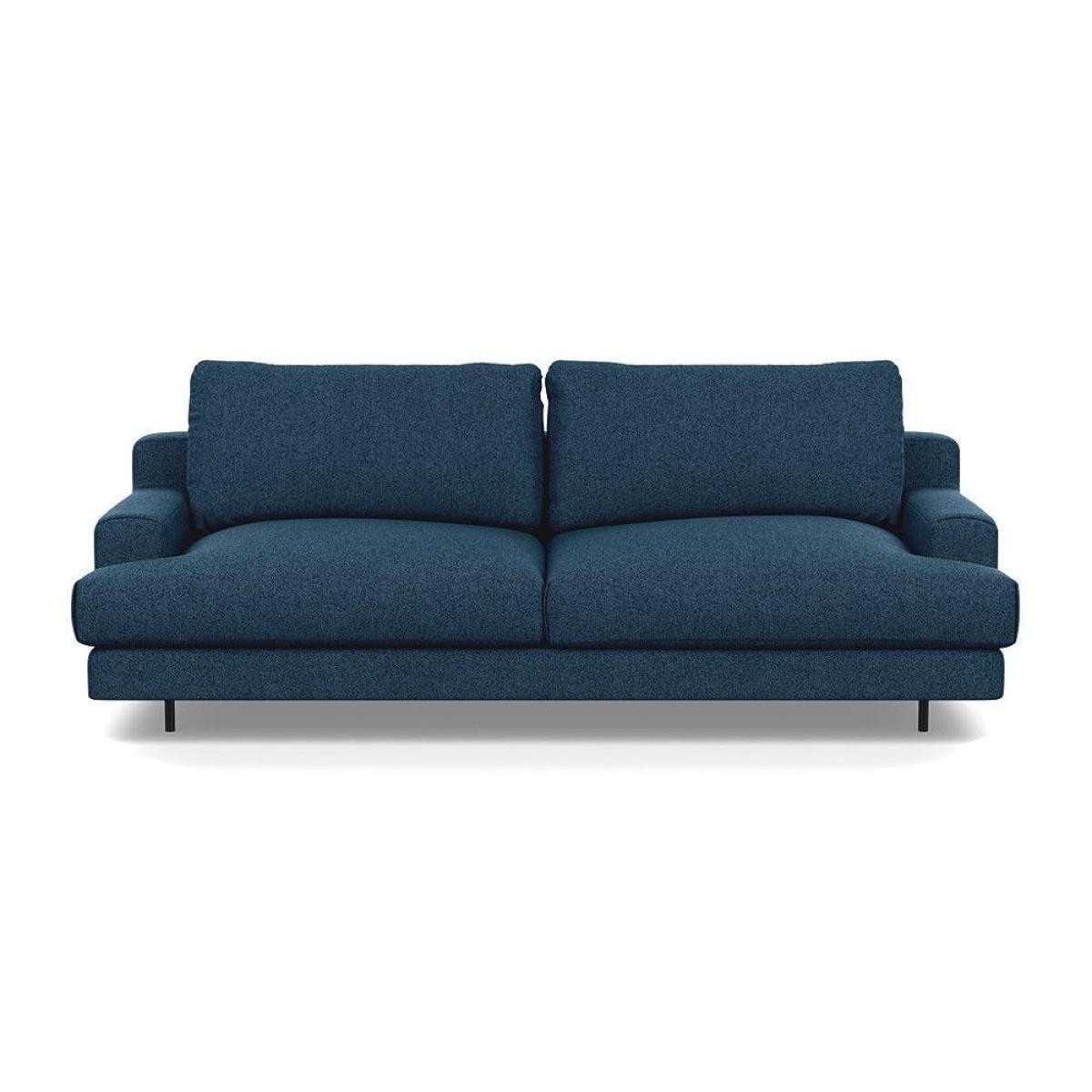 Heal's Orso 3 Seater Sofa Velvet Petrol Black Feet - Heal's UK Furniture – image 27