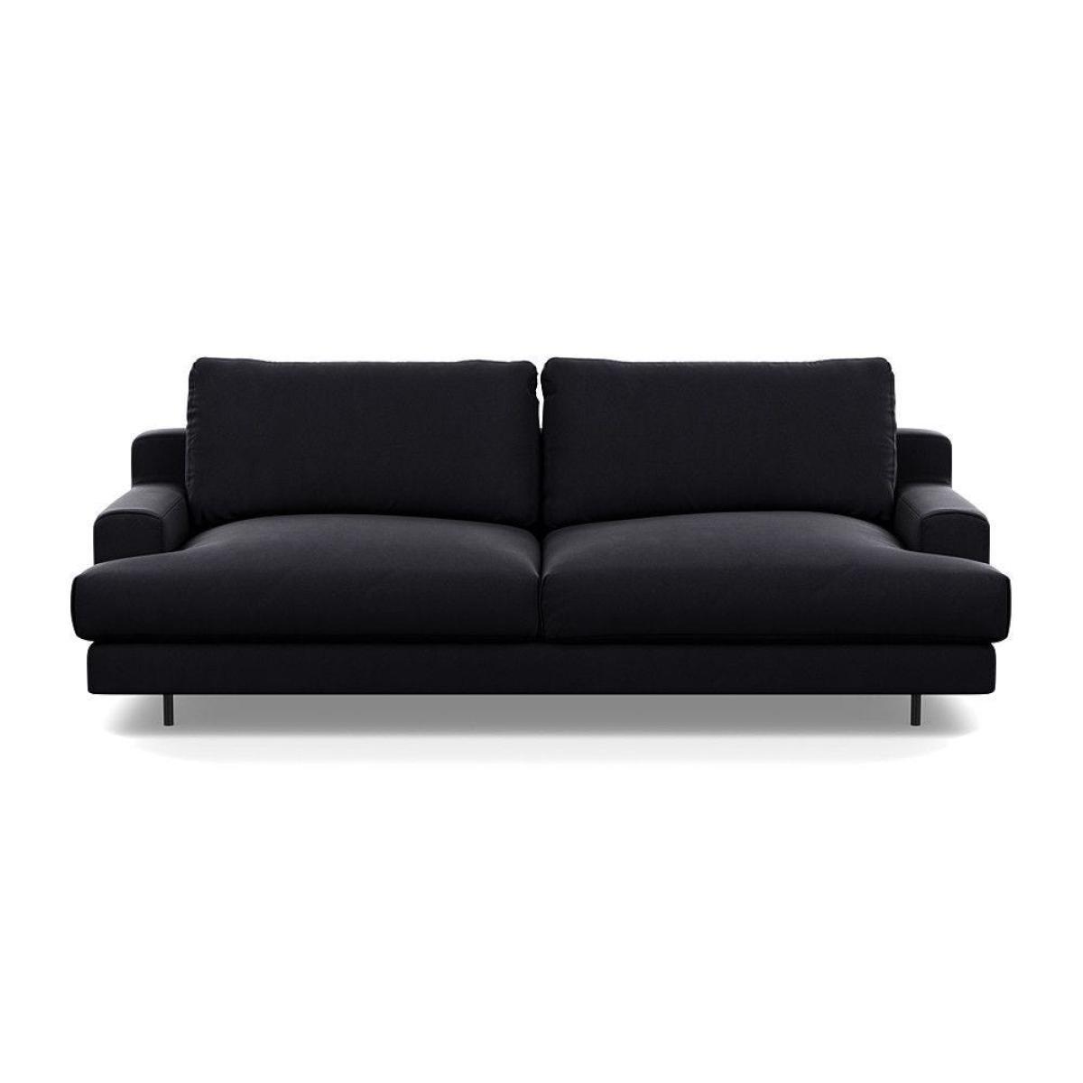 Heal's Orso 3 Seater Sofa Velvet Petrol Black Feet - Heal's UK Furniture – image 30