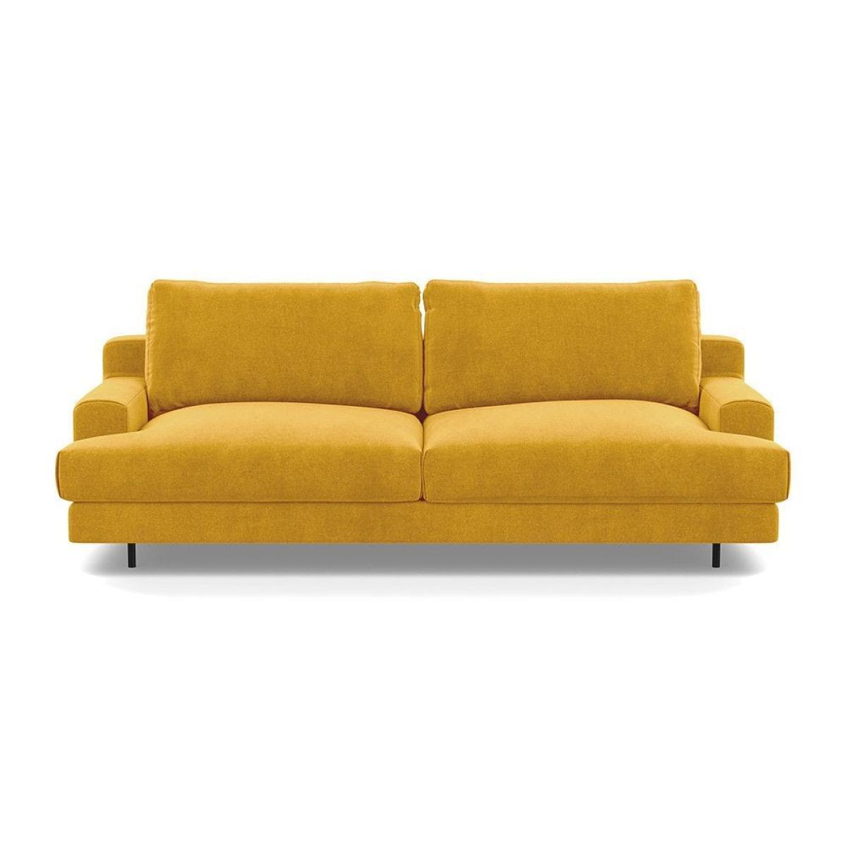 Heal's Orso 3 Seater Sofa Velvet Petrol Black Feet - Heal's UK Furniture – image 34