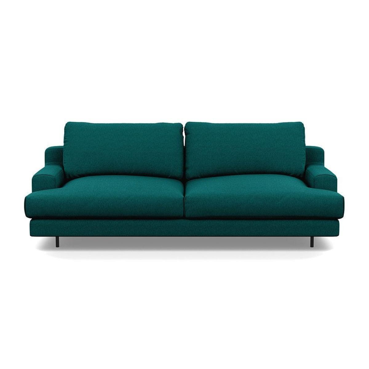 Heal's Orso 3 Seater Sofa Velvet Petrol Black Feet - Heal's UK Furniture – image 39