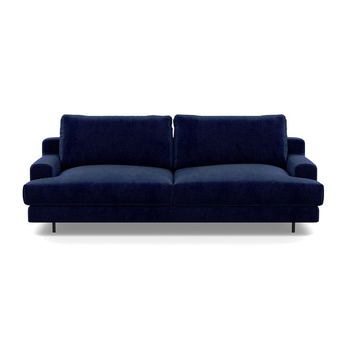 Heal's Orso 3 Seater Sofa Velvet Petrol Black Feet - Heal's UK Furniture – image 40