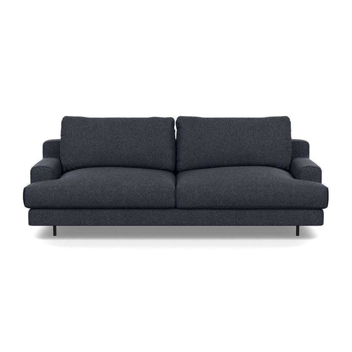 Heal's Orso 3 Seater Sofa Velvet Petrol Black Feet - Heal's UK Furniture – image 46