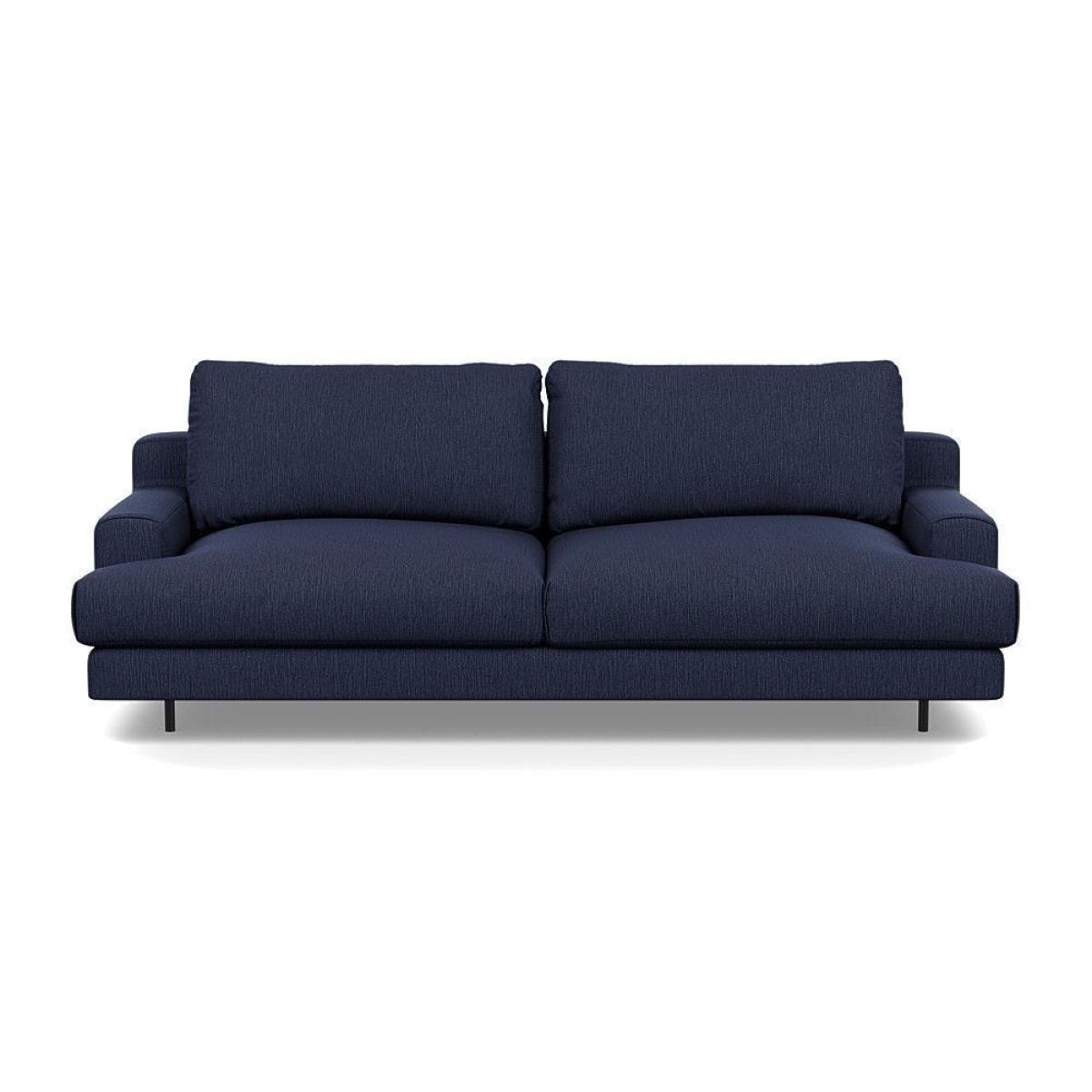 Heal's Orso 3 Seater Sofa Velvet Petrol Black Feet - Heal's UK Furniture – image 6