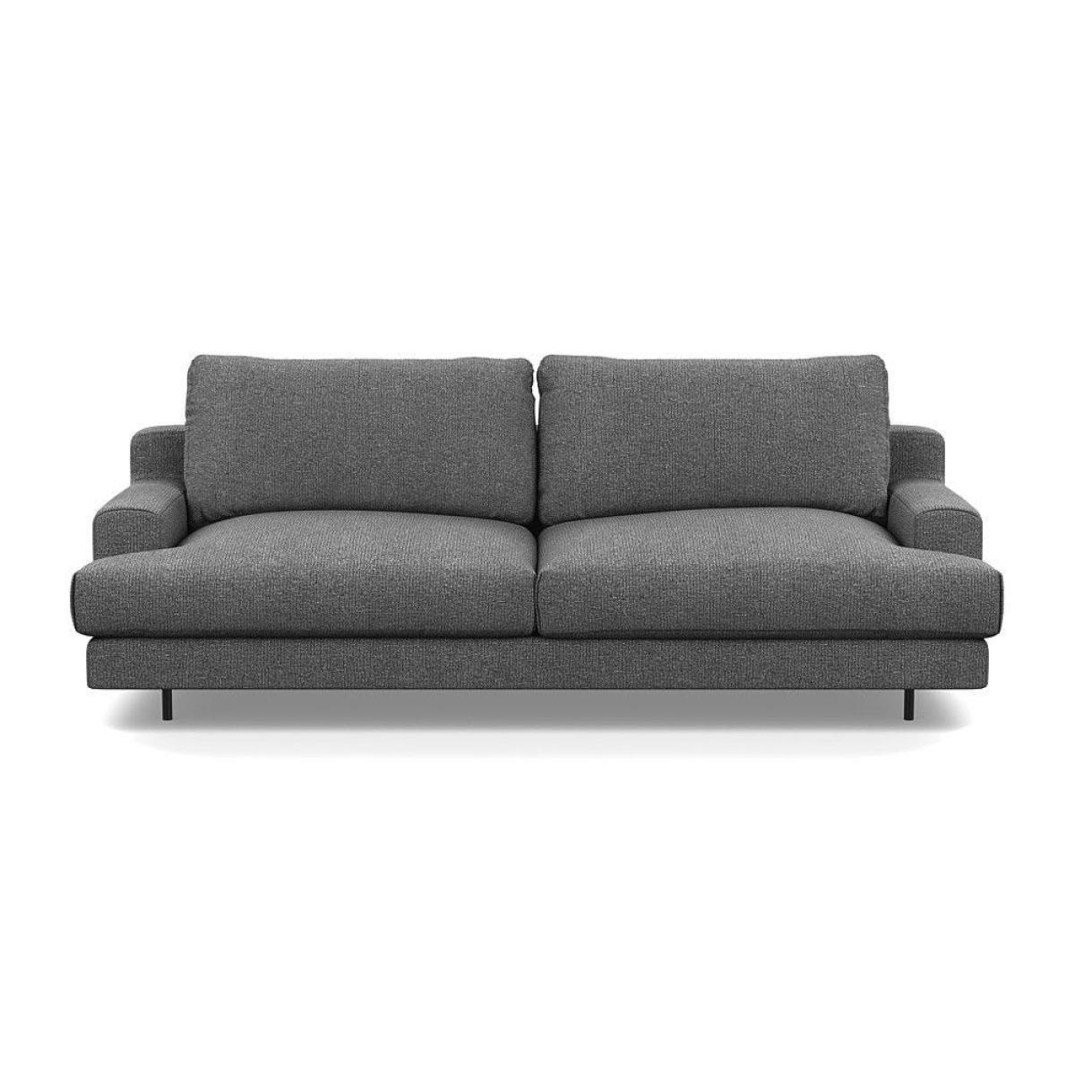 Heal's Orso 3 Seater Sofa Velvet Petrol Black Feet - Heal's UK Furniture – image 9