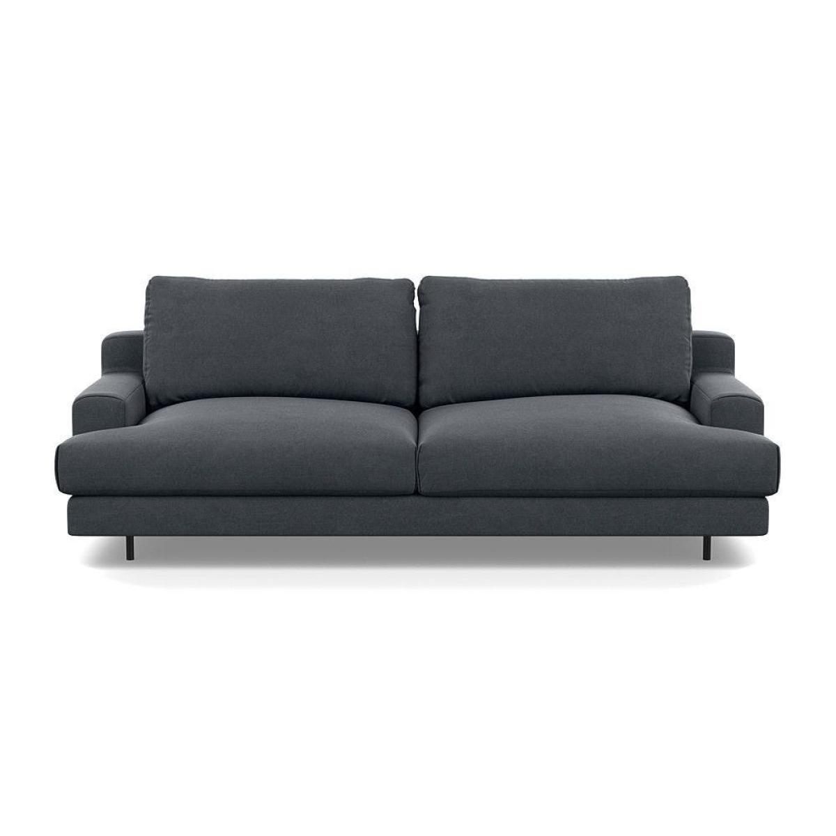 Heal's Orso 3 Seater Sofa Velvet Petrol Black Feet - Heal's UK Furniture – image 10