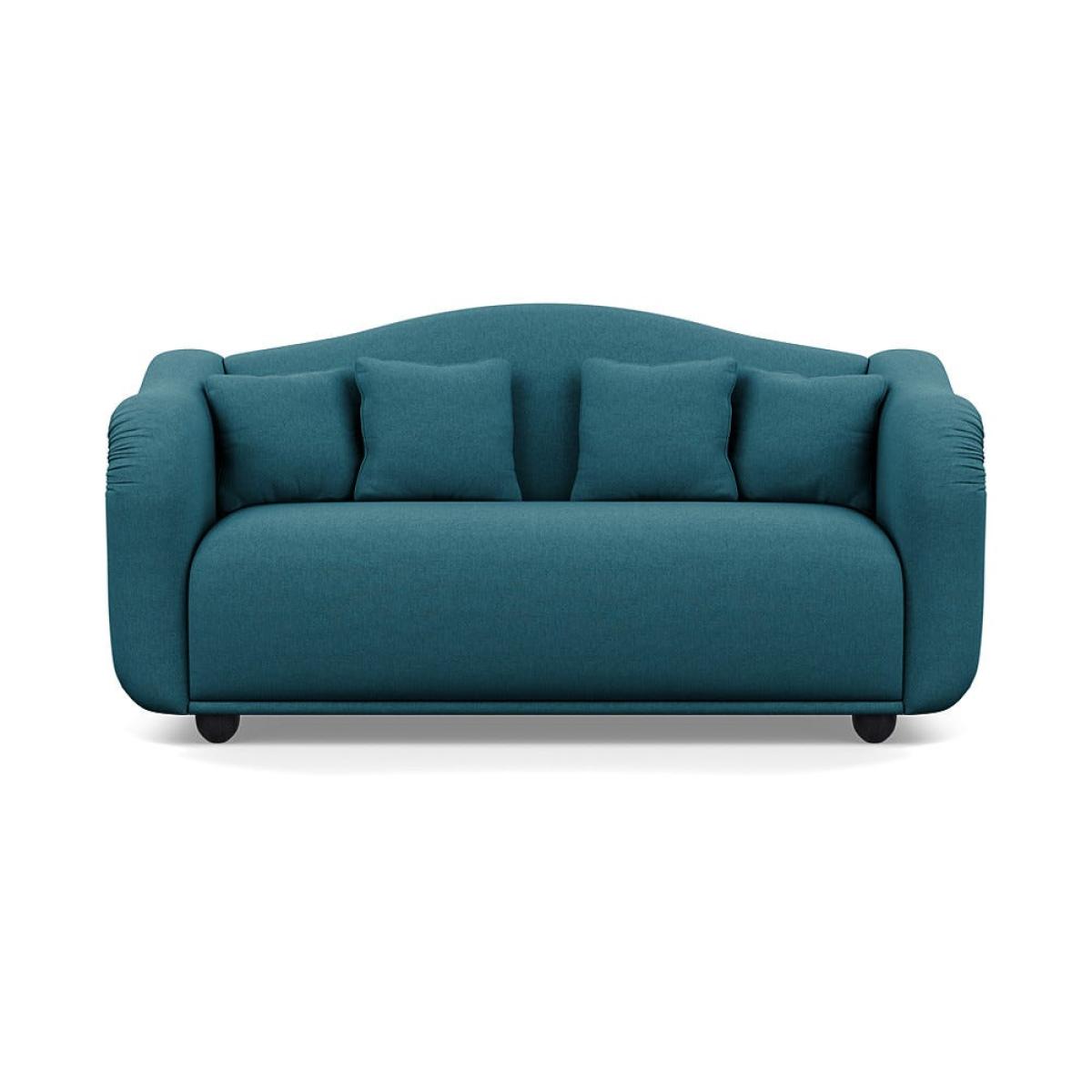 Heal's Tetbury 3 Seater Sofa Brushed Cotton Cadet Black Beech Feet – image 2