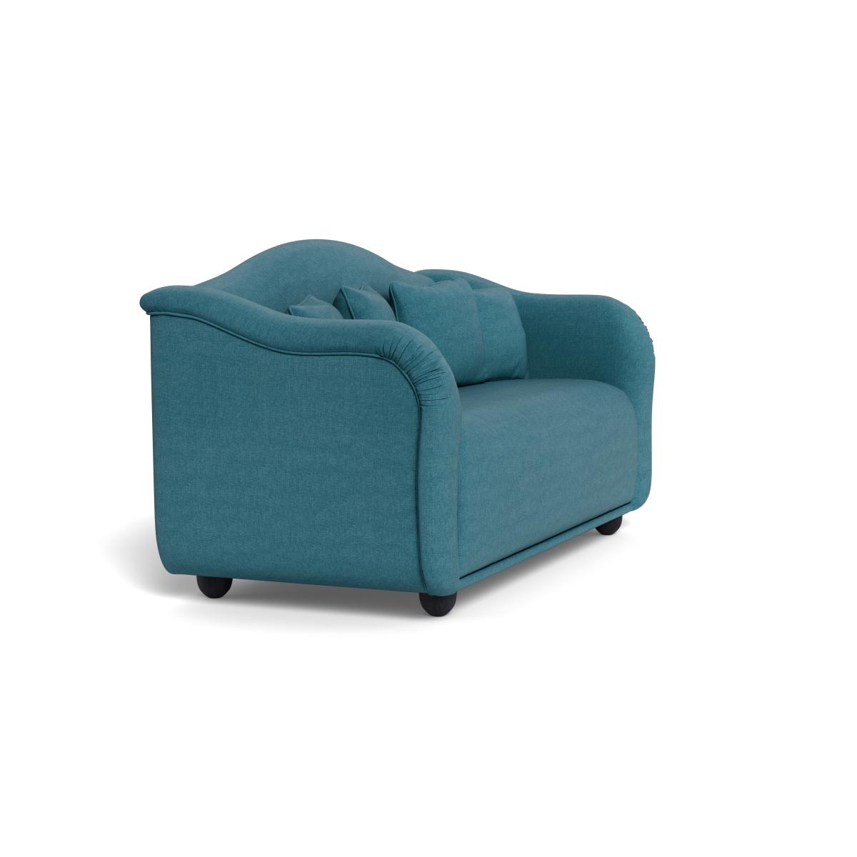 Heal's Tetbury 3 Seater Sofa Brushed Cotton Cadet Black Beech Feet – image 3