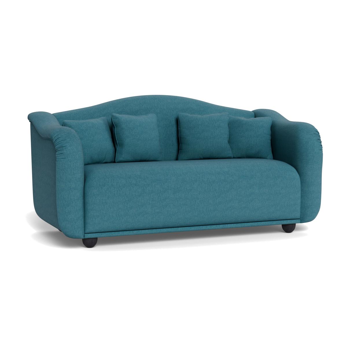 Heal's Tetbury 3 Seater Sofa Brushed Cotton Cadet Black Beech Feet – image 1