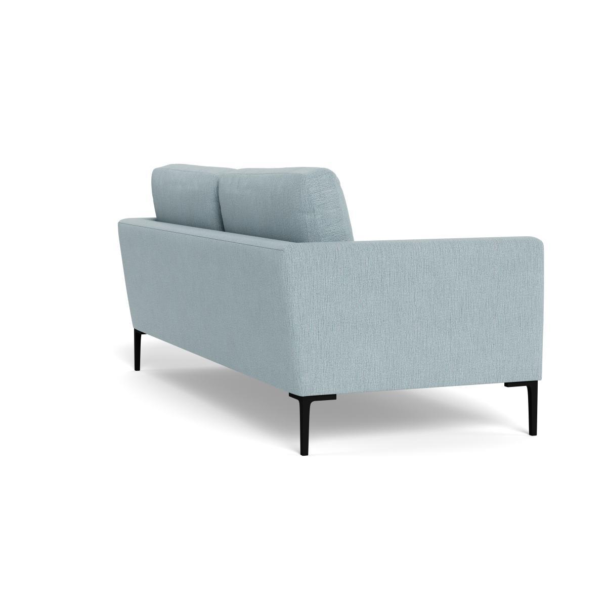 Heal's Eton 3 Seater Sofa Smart Linen Mix Duck Egg Black Feet - Heal's UK Furniture – image 4