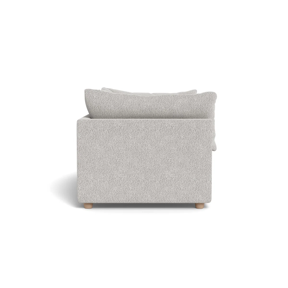 Heal's Astrid 3 Seater Sofa Chunky Boucle Ecru Natural Beech Feet – image 3