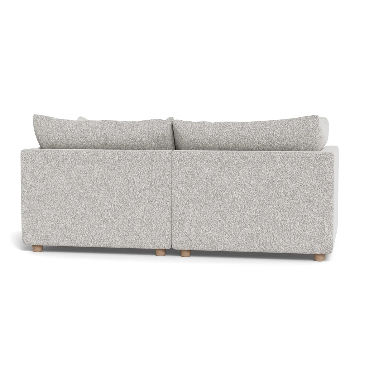 Heal's Astrid 3 Seater Sofa Chunky Boucle Ecru Natural Beech Feet – image 5