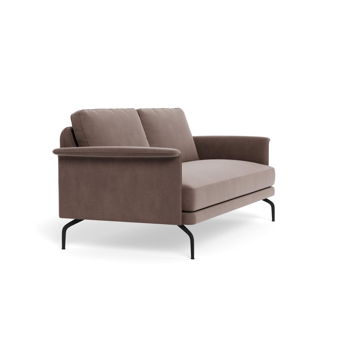 Heal's Iver 3 Seater Sofa Smart Velvet Mouse Black Feet – image 3