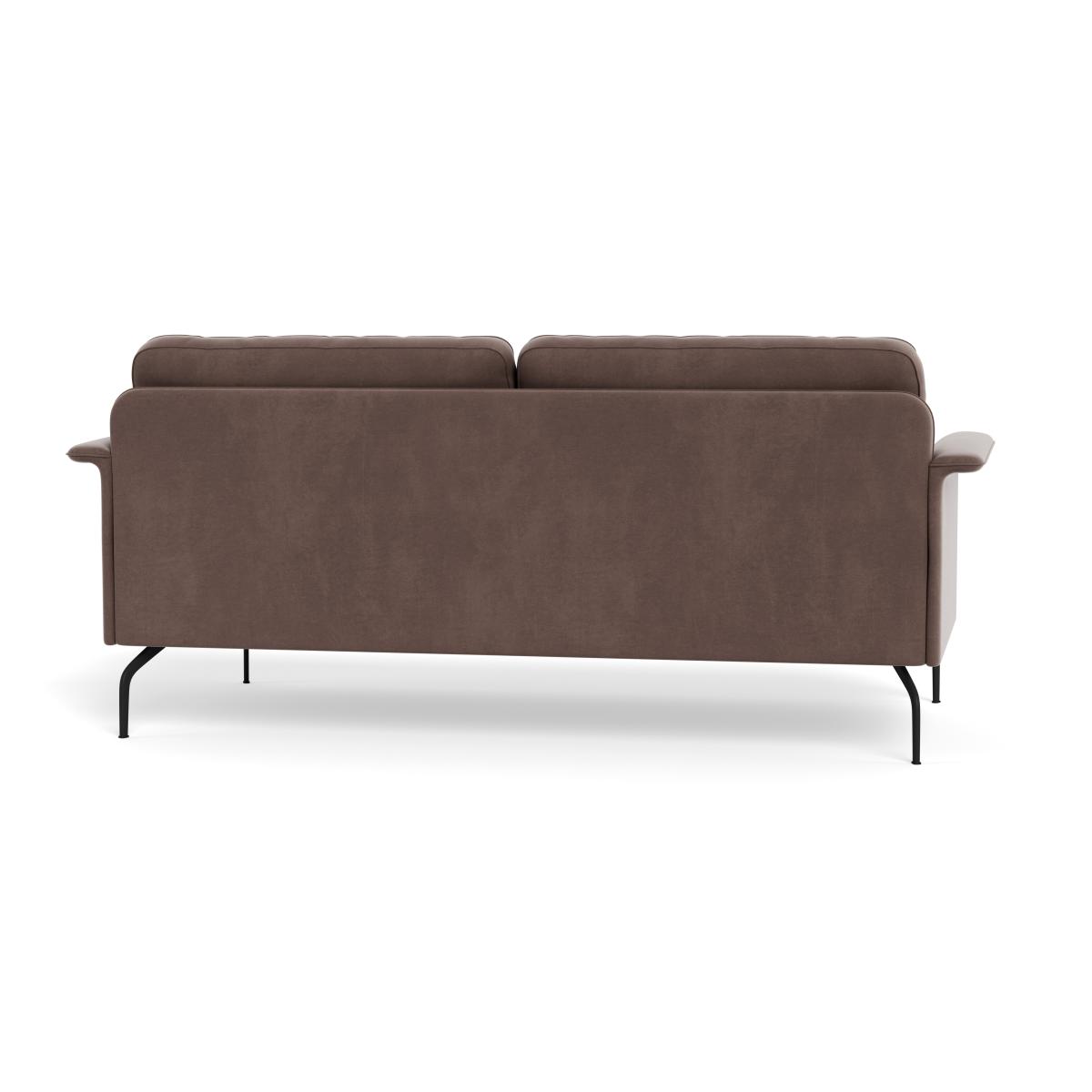 Heal's Iver 3 Seater Sofa Smart Velvet Mouse Black Feet – image 6