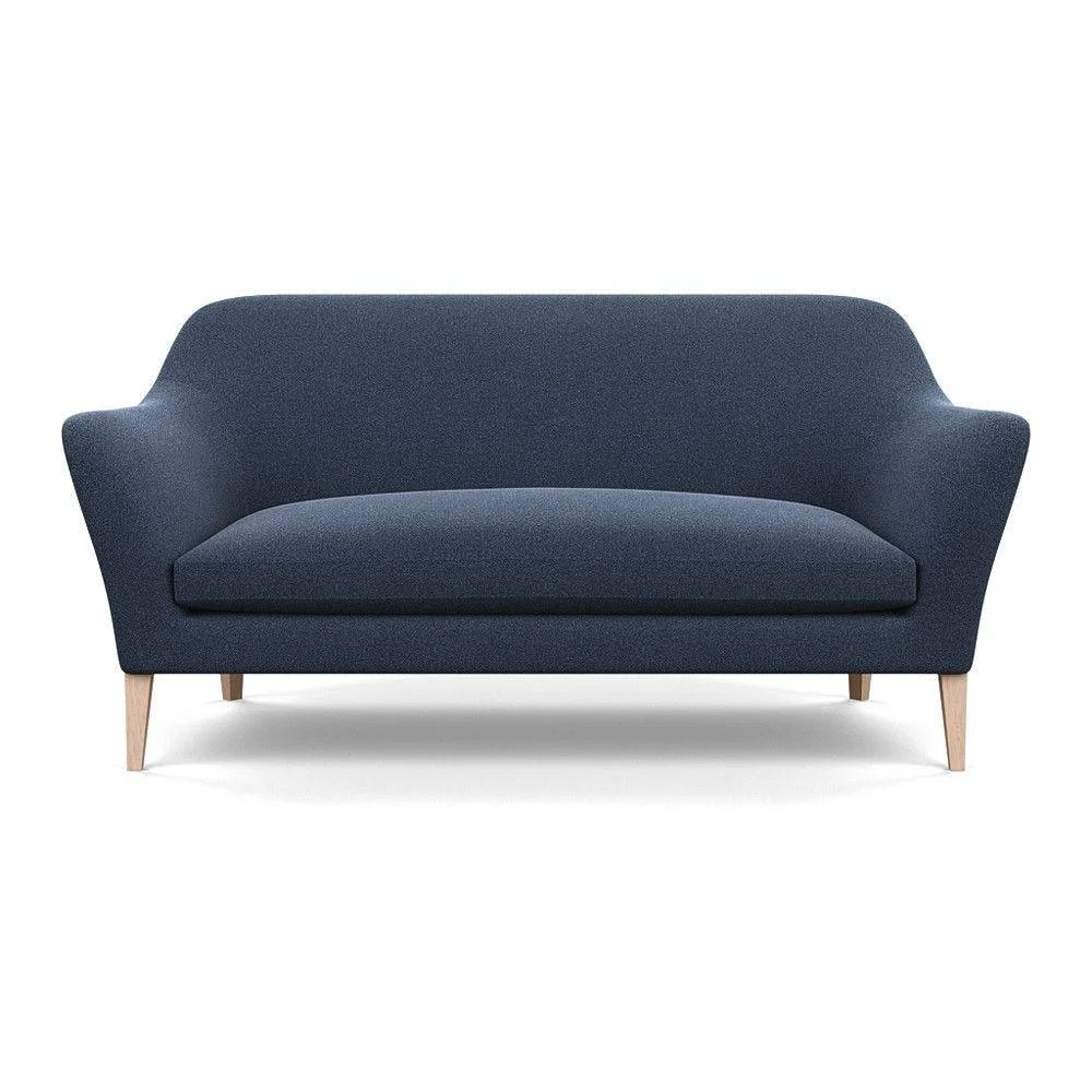 Heal's Wallis 3 Seater Sofa Smart Velvet Ocean Black Painted Oak Feet – image 109