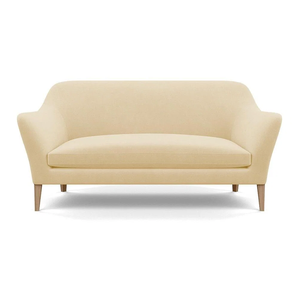 Heal's Wallis 3 Seater Sofa Smart Velvet Ocean Black Painted Oak Feet – image 15