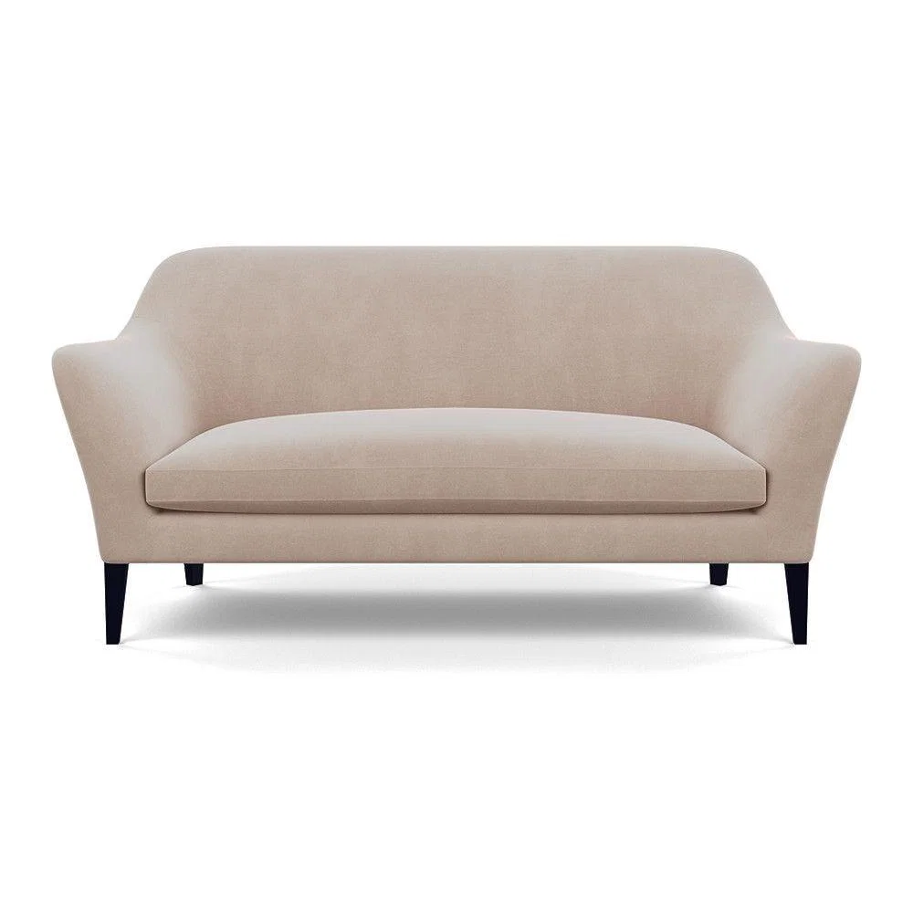 Heal's Wallis 3 Seater Sofa Smart Velvet Ocean Black Painted Oak Feet – image 16