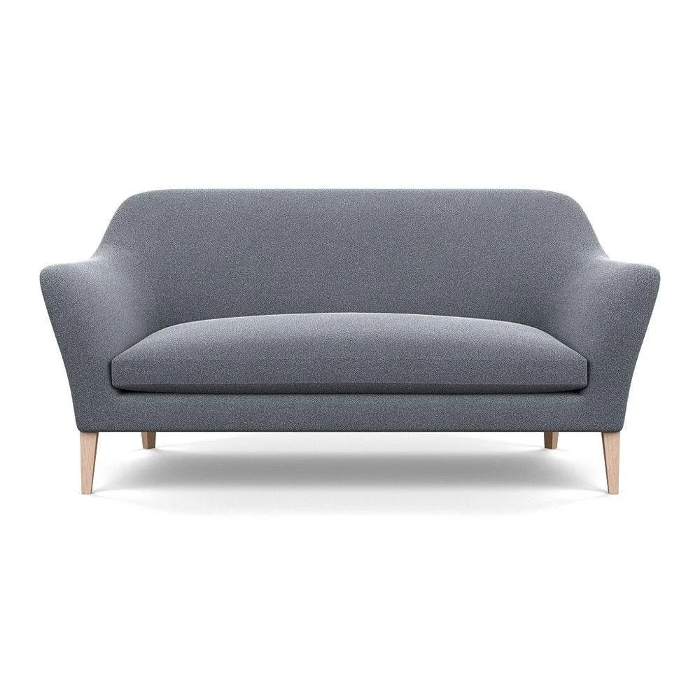 Heal's Wallis 3 Seater Sofa Smart Velvet Ocean Black Painted Oak Feet – image 20