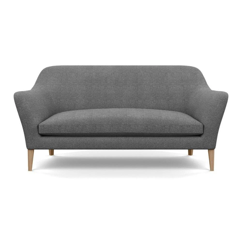 Heal's Wallis 3 Seater Sofa Smart Velvet Ocean Black Painted Oak Feet – image 47