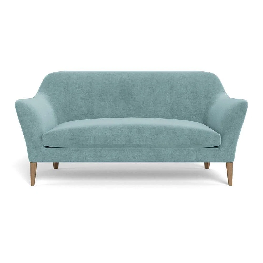 Heal's Wallis 3 Seater Sofa Smart Velvet Ocean Black Painted Oak Feet – image 71