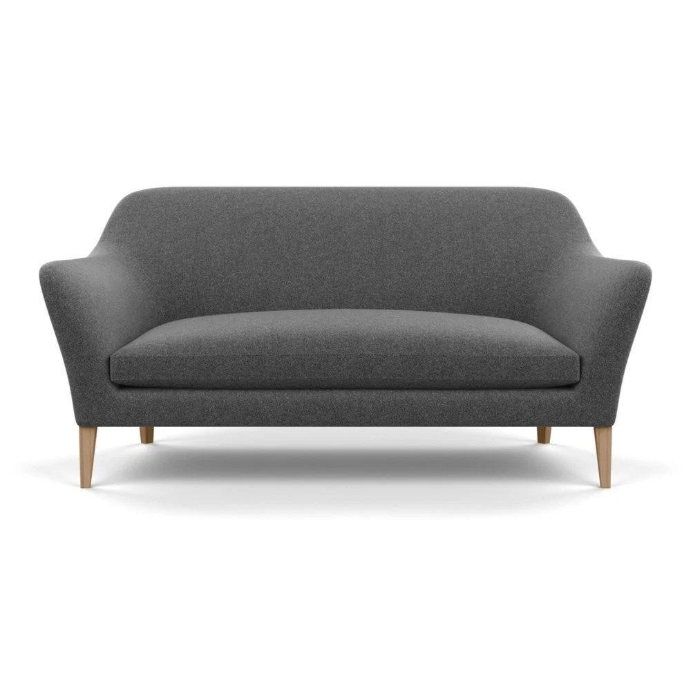 Heal's Wallis 3 Seater Sofa Smart Velvet Ocean Black Painted Oak Feet – image 74