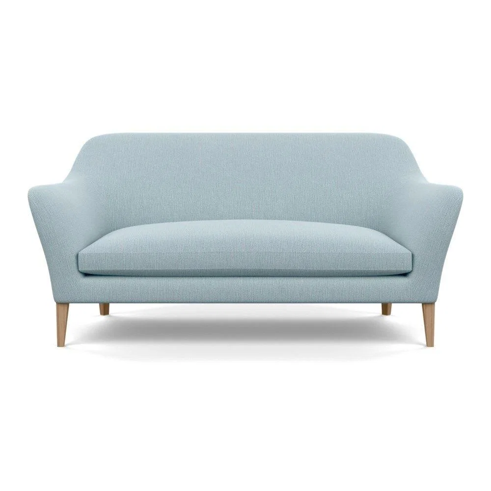 Heal's Wallis 3 Seater Sofa Smart Velvet Ocean Black Painted Oak Feet – image 75