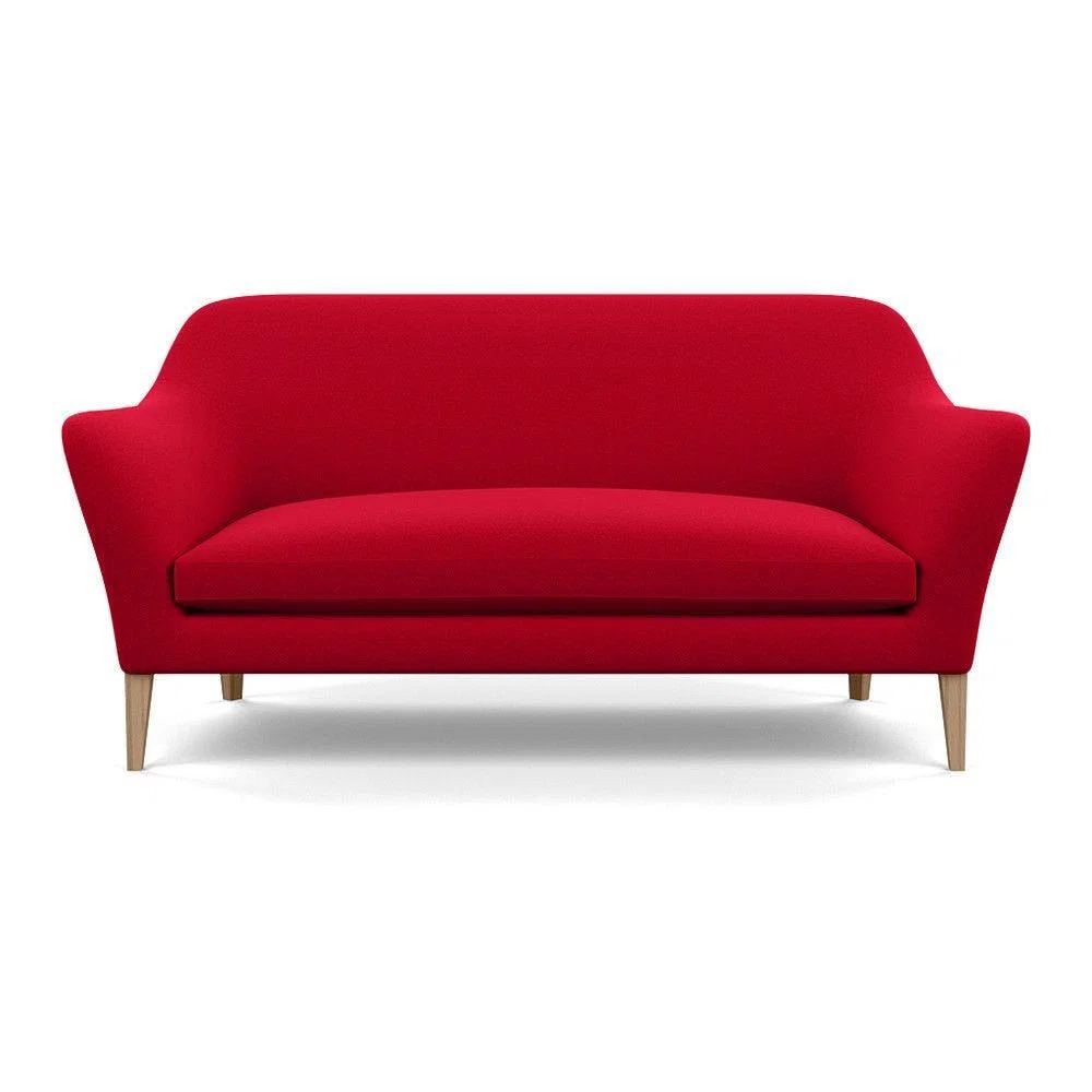 Heal's Wallis 3 Seater Sofa Smart Velvet Ocean Black Painted Oak Feet – image 9