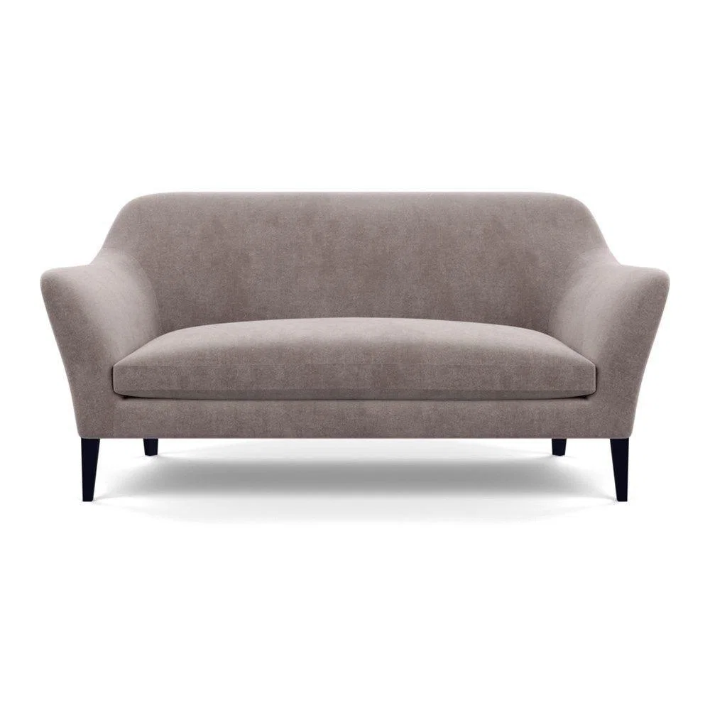 Heal's Wallis 3 Seater Sofa Smart Velvet Ocean Black Painted Oak Feet – image 85