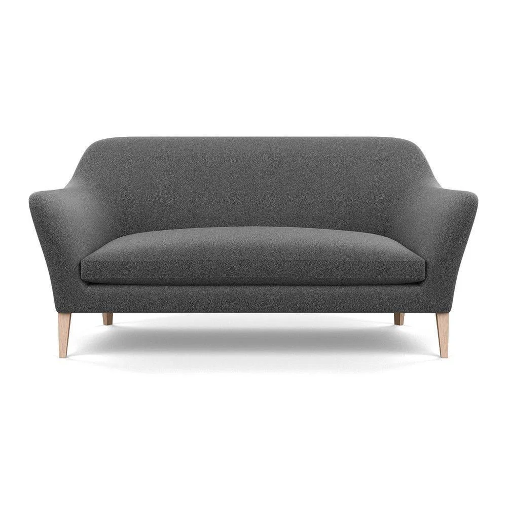 Heal's Wallis 3 Seater Sofa Smart Velvet Ocean Black Painted Oak Feet – image 89