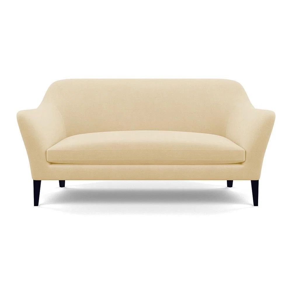 Heal's Wallis 3 Seater Sofa Smart Velvet Ocean Black Painted Oak Feet – image 93