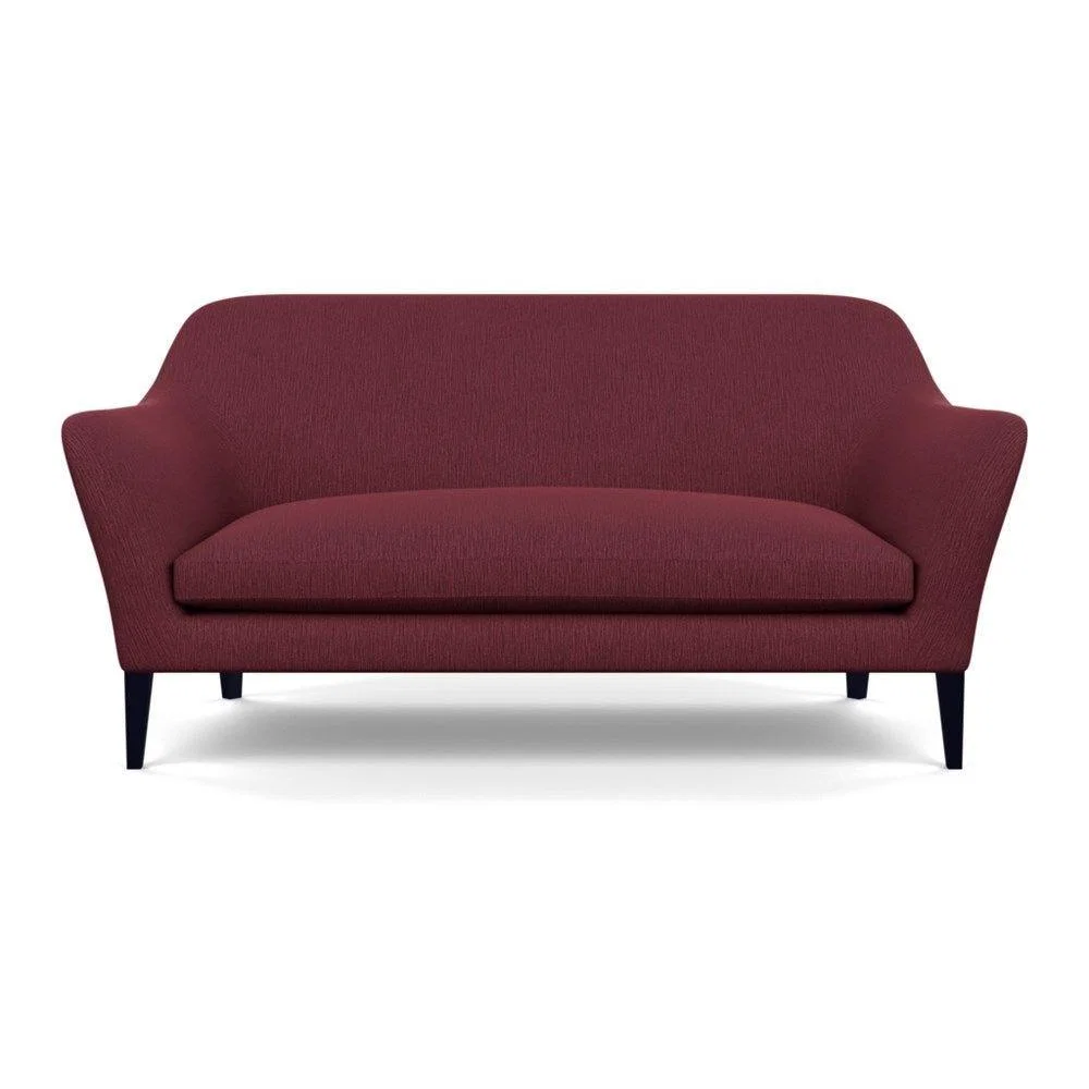 Heal's Wallis 3 Seater Sofa Smart Velvet Ocean Black Painted Oak Feet – image 94