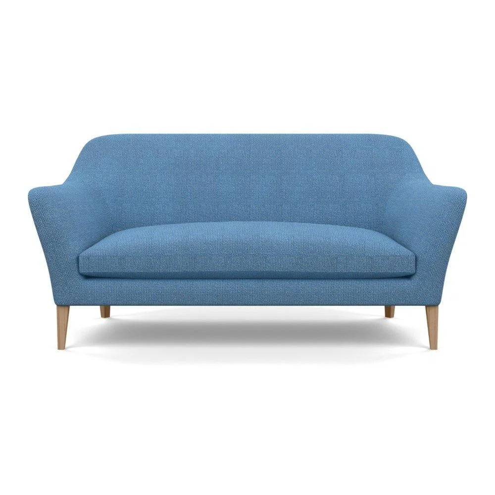 Heal's Wallis 3 Seater Sofa Smart Velvet Ocean Black Painted Oak Feet – image 97