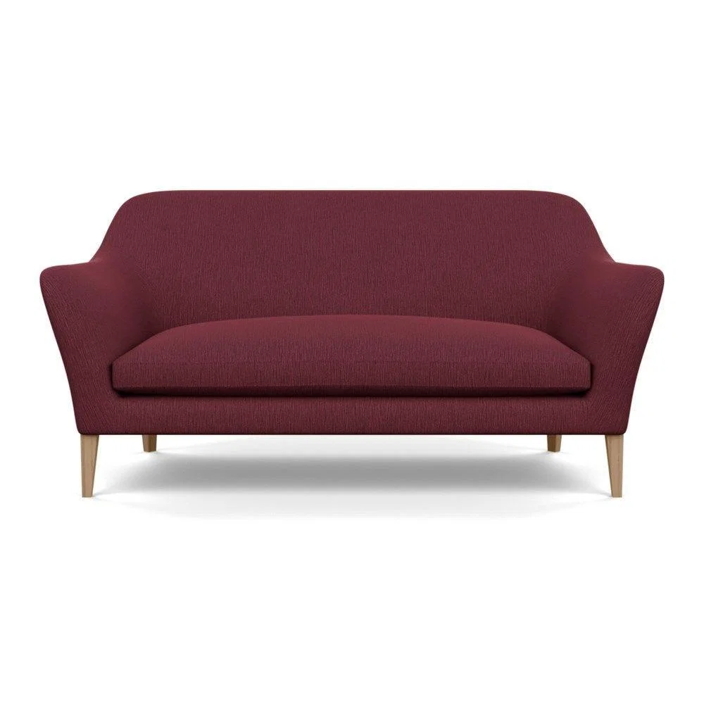 Heal's Wallis 3 Seater Sofa Smart Velvet Ocean Black Painted Oak Feet – image 99