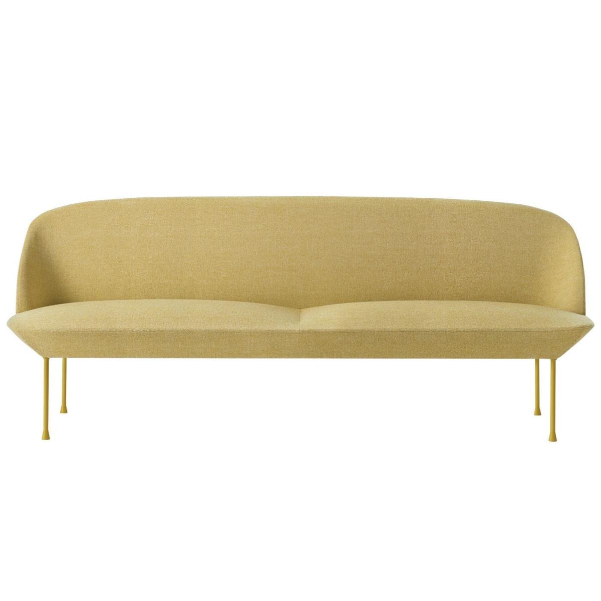 Muuto Oslo 3 Seater Sofa Hallingdal 407 Yellow - Heal's UK Furniture – image 4