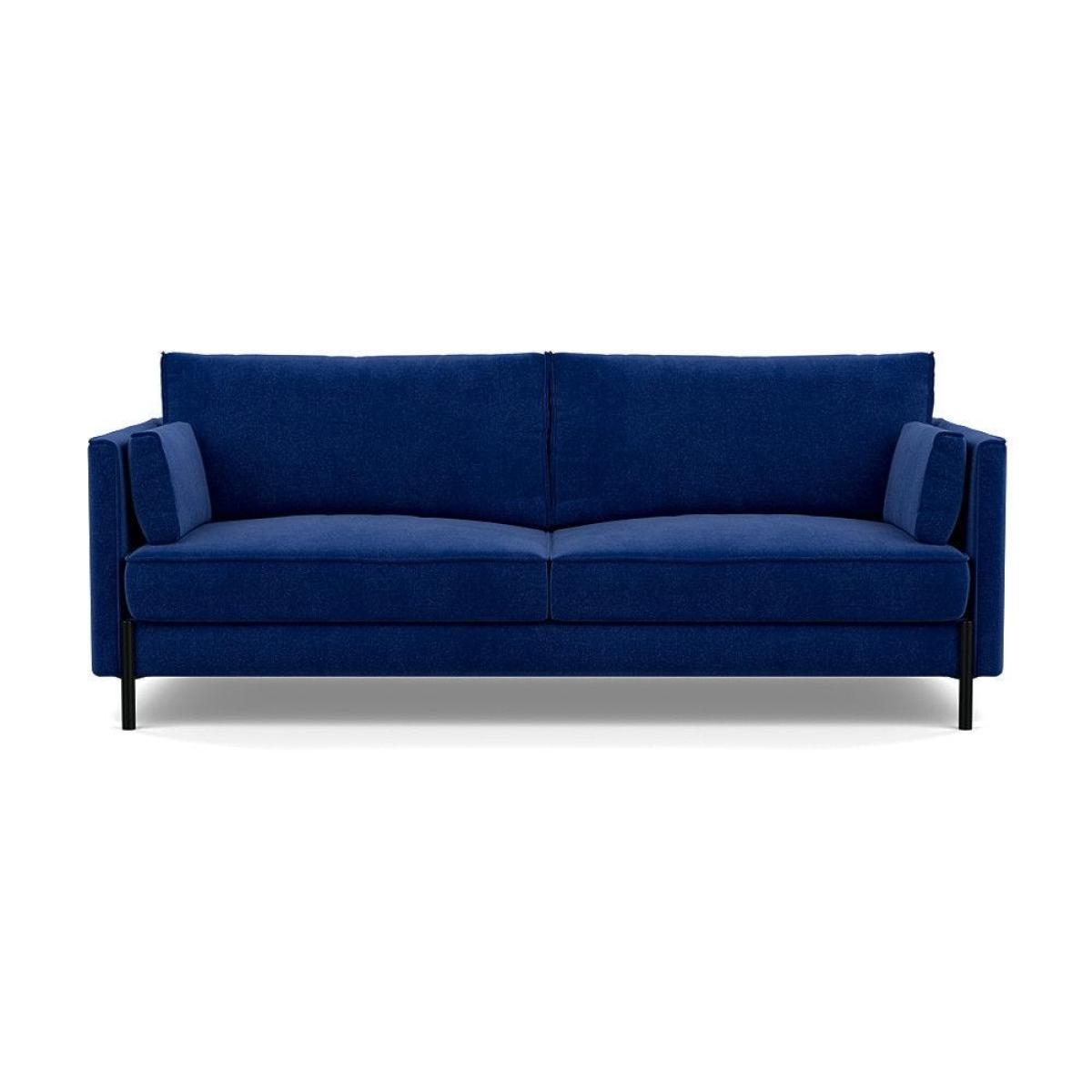 Heal's Tortona 3 Seater Sofa Smart Velvet Dusk Black Feet - Heal's UK Furniture – image 11