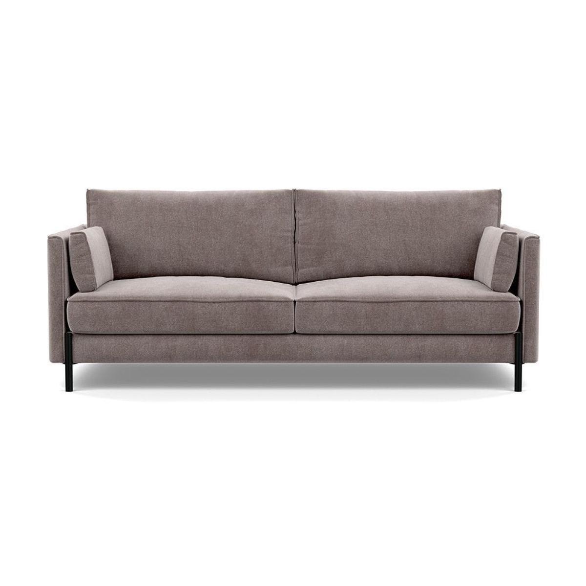 Heal's Tortona 3 Seater Sofa Smart Velvet Dusk Black Feet - Heal's UK Furniture – image 19