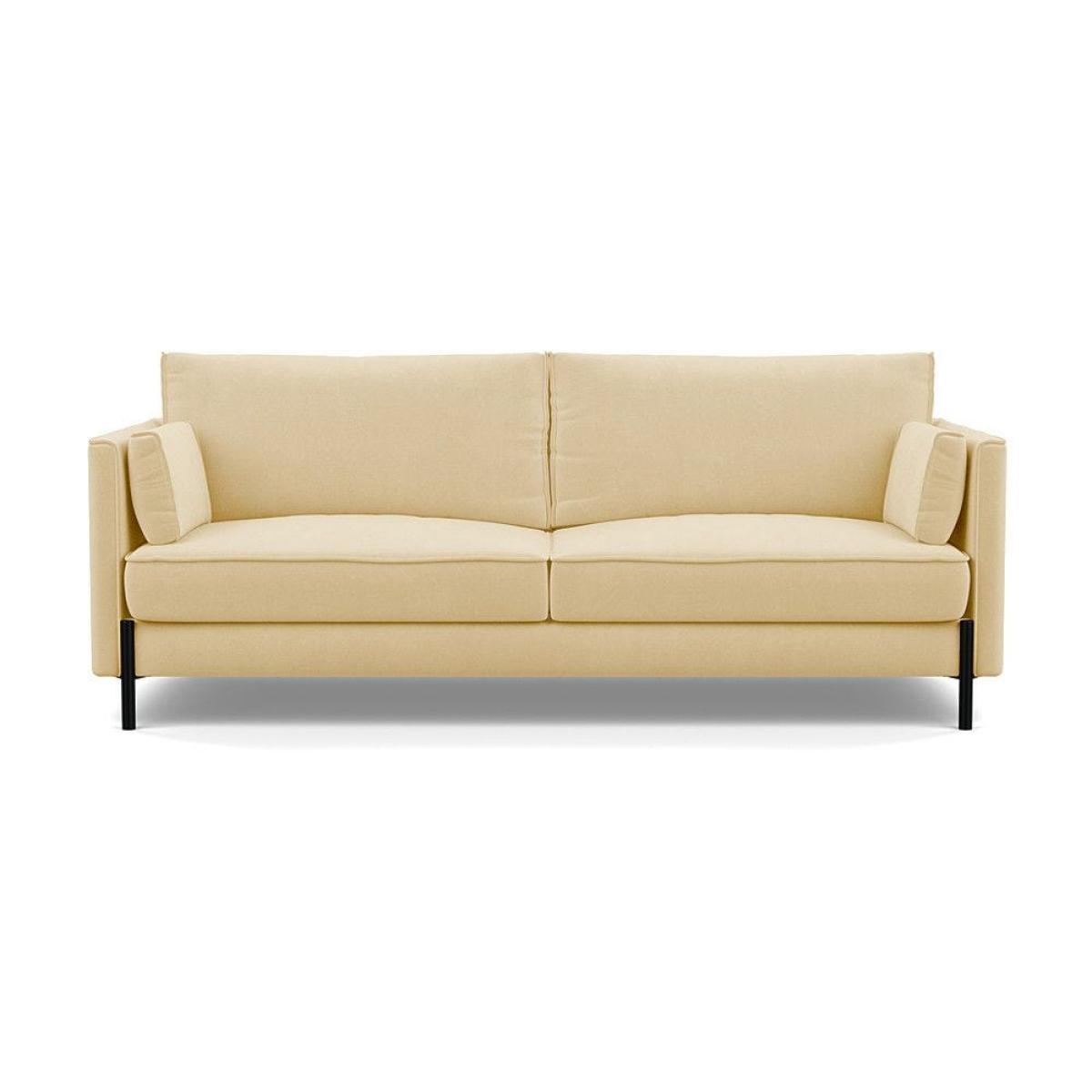 Heal's Tortona 3 Seater Sofa Smart Velvet Dusk Black Feet - Heal's UK Furniture – image 34
