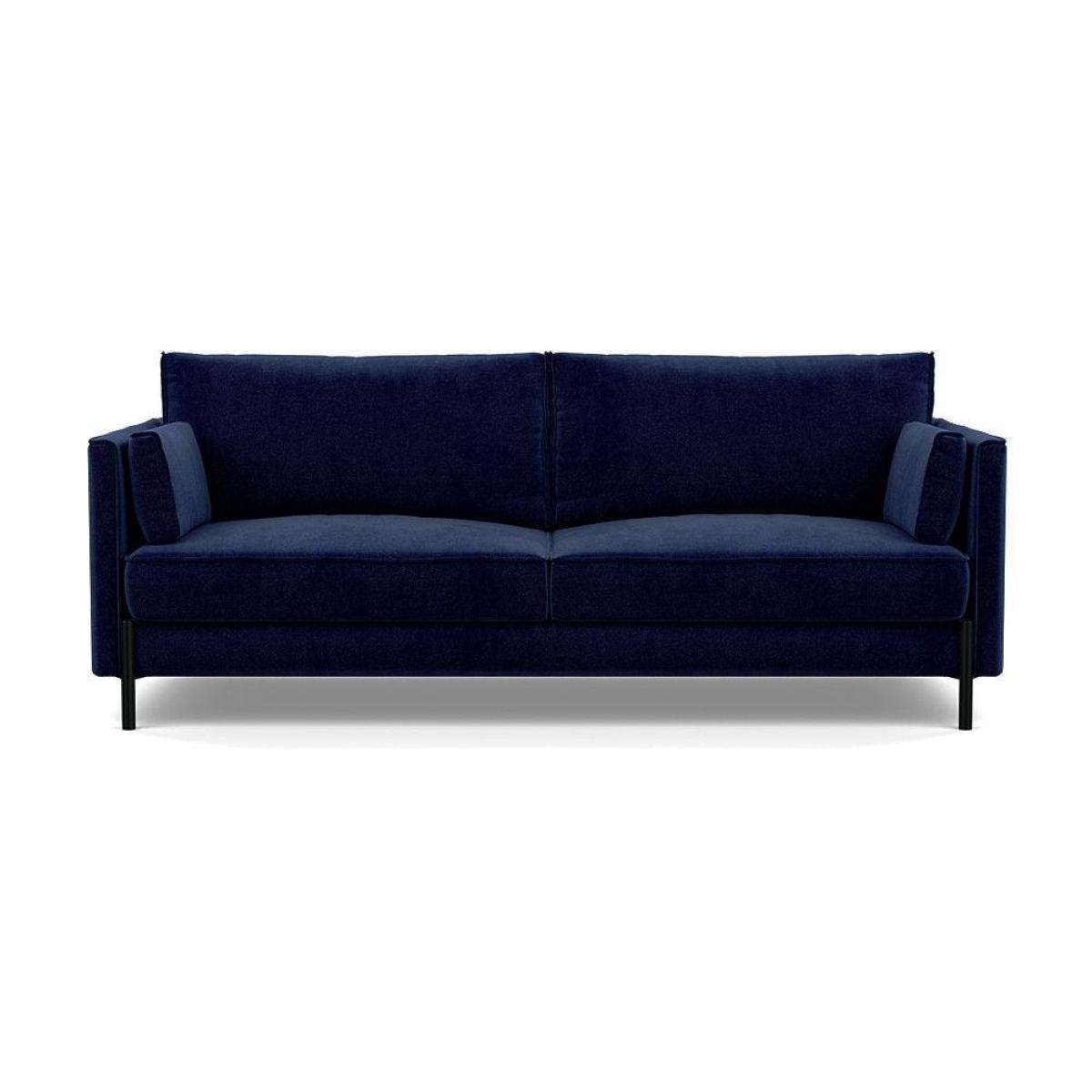 Heal's Tortona 3 Seater Sofa Smart Velvet Dusk Black Feet - Heal's UK Furniture – image 35