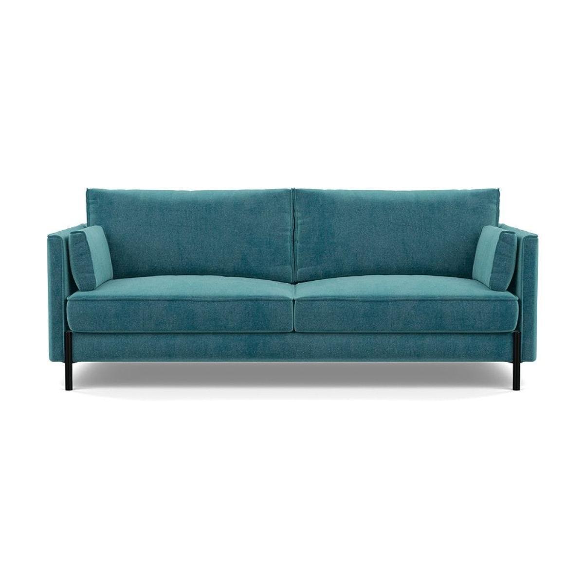 Heal's Tortona 3 Seater Sofa Smart Velvet Dusk Black Feet - Heal's UK Furniture – image 41